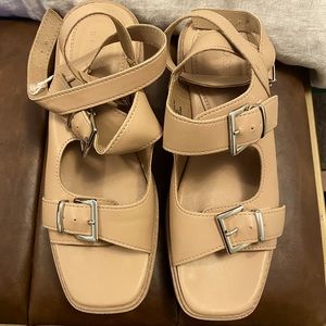 ASOS Design Lace Around Ankle Sandals